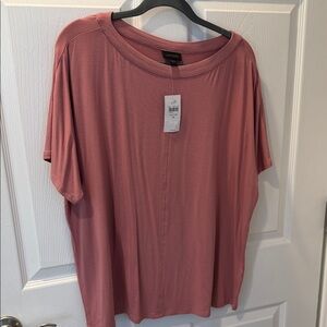 J. Jill Dusty Rose Short Sleeve Relaxed Tee